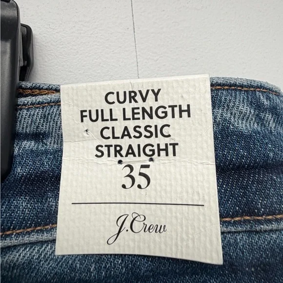 NWT J. Crew Medium Blue Straight-Leg Women's Jeans - Picture 4 of 7
